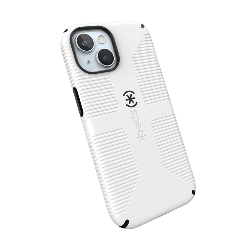 Speck Candyshell Grip MagSafe - iPhone 17e / 16e / 15 / 14 / 13 Case (White / Black) 8