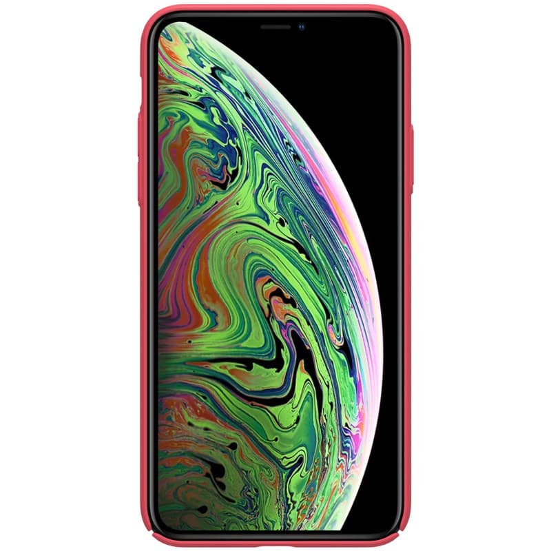 Nillkin Super Frosted Shield - Case for Apple iPhone 11 Pro z wycięciem na logo (Bright Red) 3