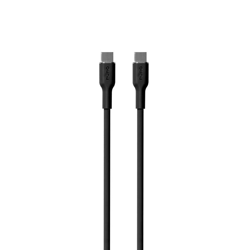 PURO ICON Soft Cable - Kabel USB-C do USB-C 1,5 m (Black) 2