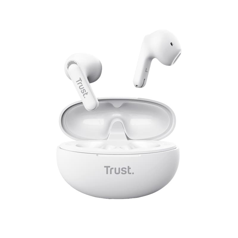 Trust Yavi - Wireless Earbuds Bluetooth TWS with Charging Case & ENC (White) 6