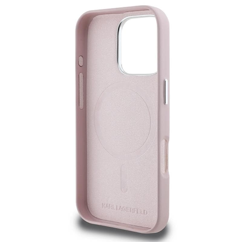 Karl Lagerfeld FW Metal Plate MagSafe - Case for iPhone 16 Pro Max (pink) 7