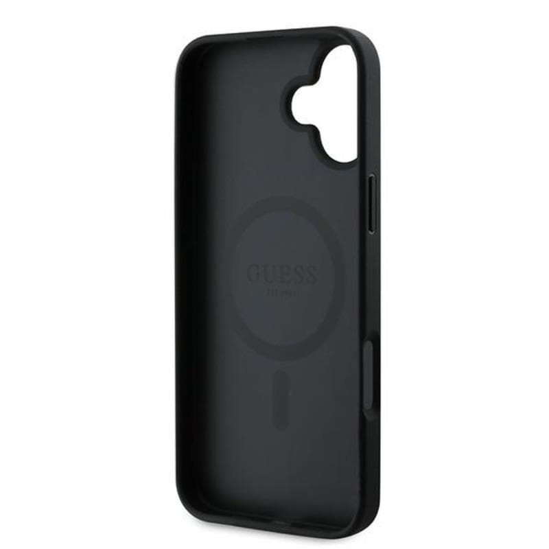 Guess Saffiano Peony Classic Logo MagSafe - Case iPhone 16 Plus (black) 6