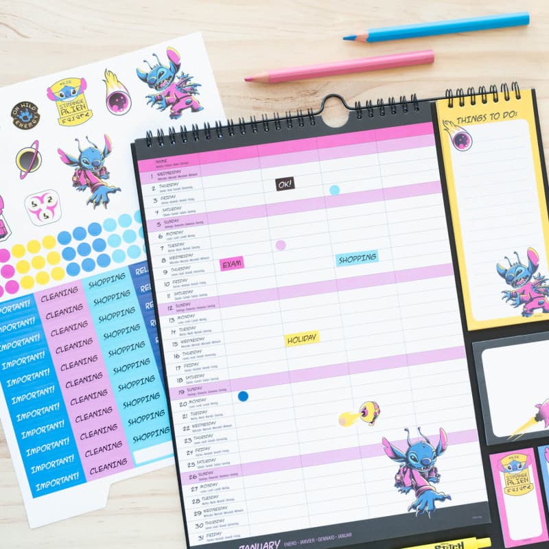 Disney Stitch - Wall Calendar / Planner 2024/2025 3