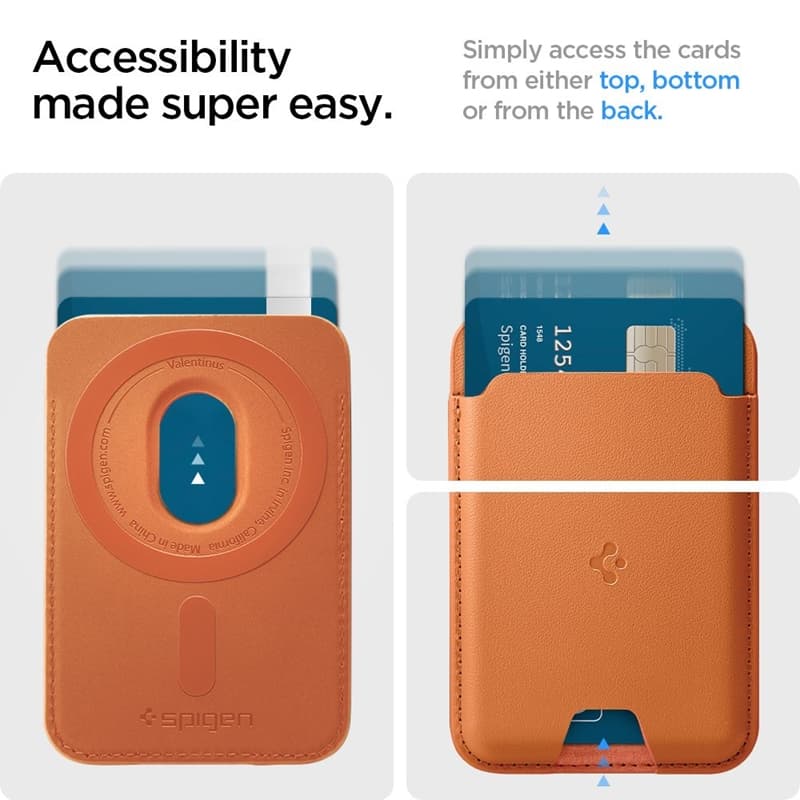Spigen Valentinus MagSafe - Magnetic Wallet (Metallic Orange) 8