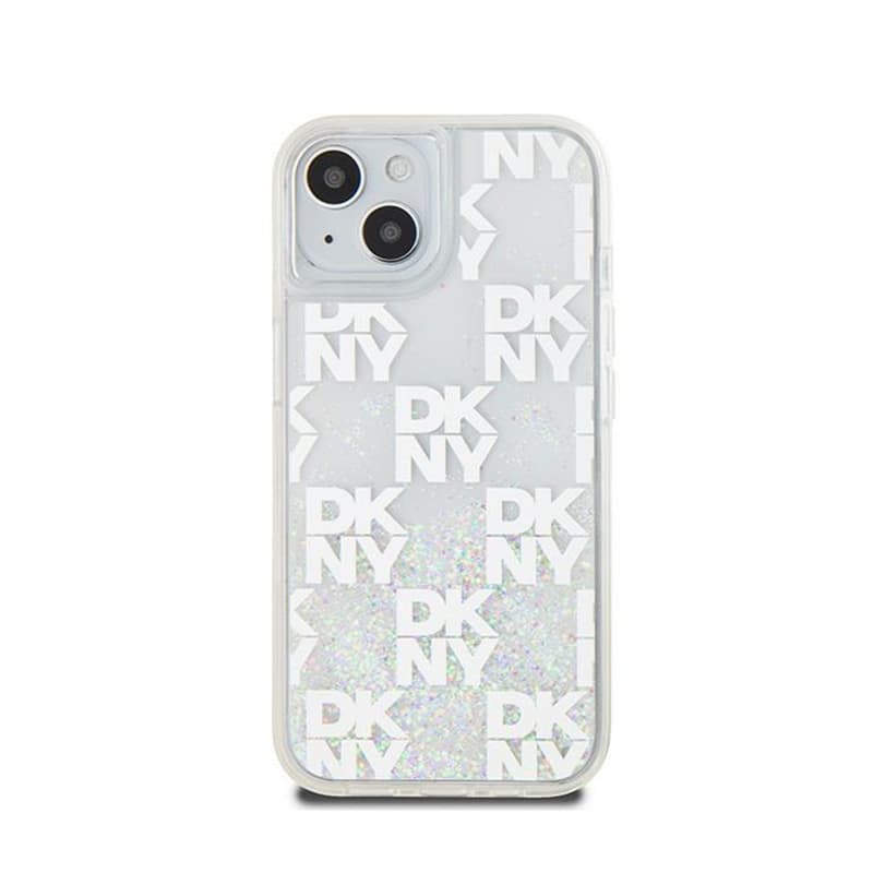 DKNY Liquid Glitter Multilogo - Case iPhone 15 / 14 / 13 (white) 3