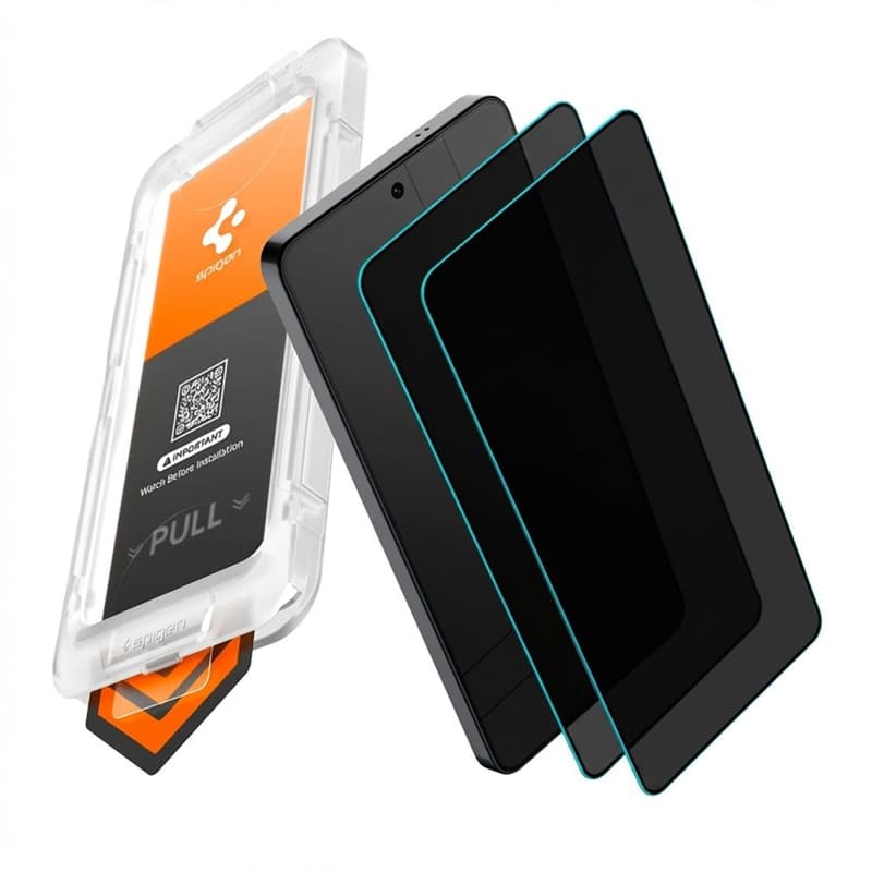 Spigen Glas.tR EZ Fit Pro AC HD Privacy 2-Pack - Tempered Privacy Glass for Samsung Galaxy S26+ (2 pcs) 3