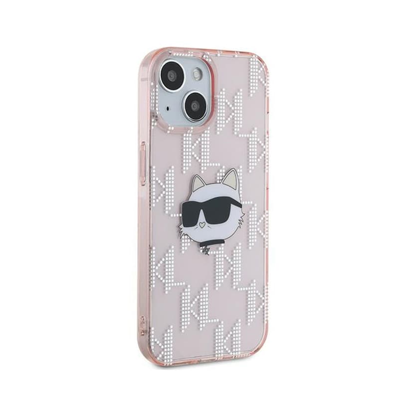 Karl Lagerfeld IML Choupette Head & Monogram - iPhone 15 / 14 / 13 Case (pink) 4