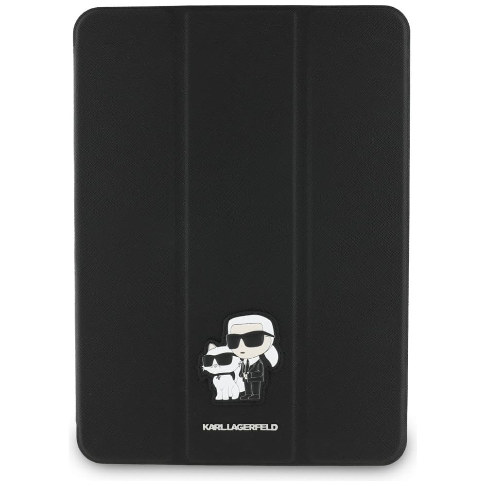 Karl Lagerfeld Book Cover Saffiano Magnetic Karl & Choupette - Case iPad Air 11” M3 (2025) / iPad Air 11” M2 (2024) (black) 2