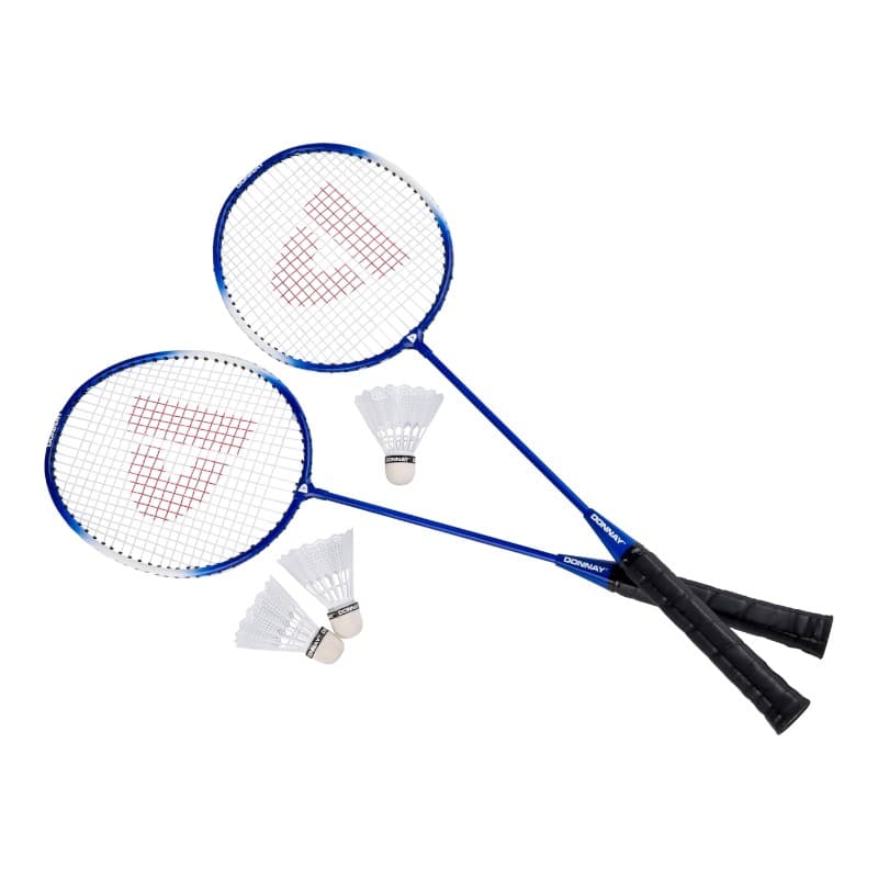 Donnay - 6-piece badminton set in a case (blue)