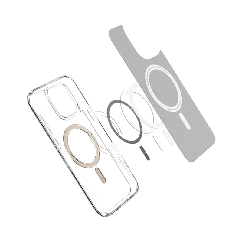 Spigen Ultra Hybrid Mag MagSafe - Case for iPhone 16 Pro (Gold) 5