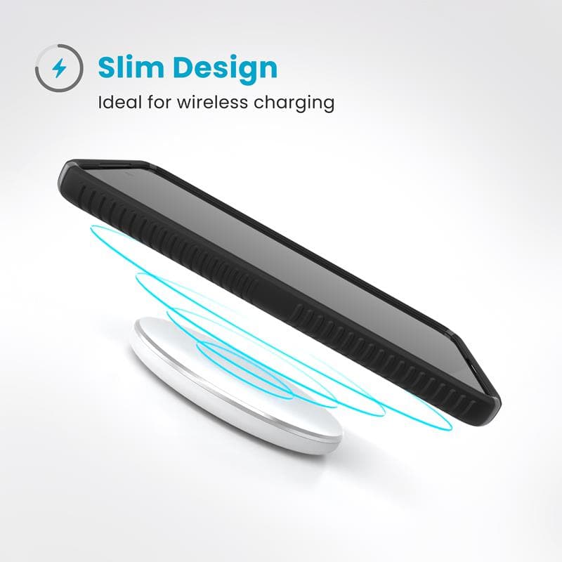 Speck Presidio2 Grip - Samsung Galaxy S25 / S24 Case (Black/Slate Gray/White) 2