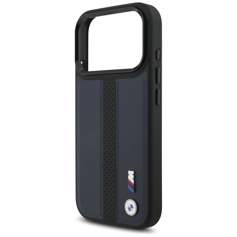 BMW M Perforated Stripe Logo MagSafe - iPhone 17 Pro Case (Navy Blue) 6