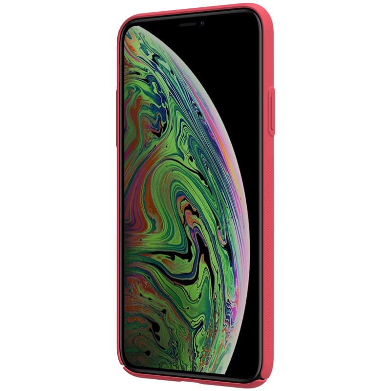 Nillkin Super Frosted Shield - Case for Apple iPhone 11 Pro z wycięciem na logo (Bright Red) 4