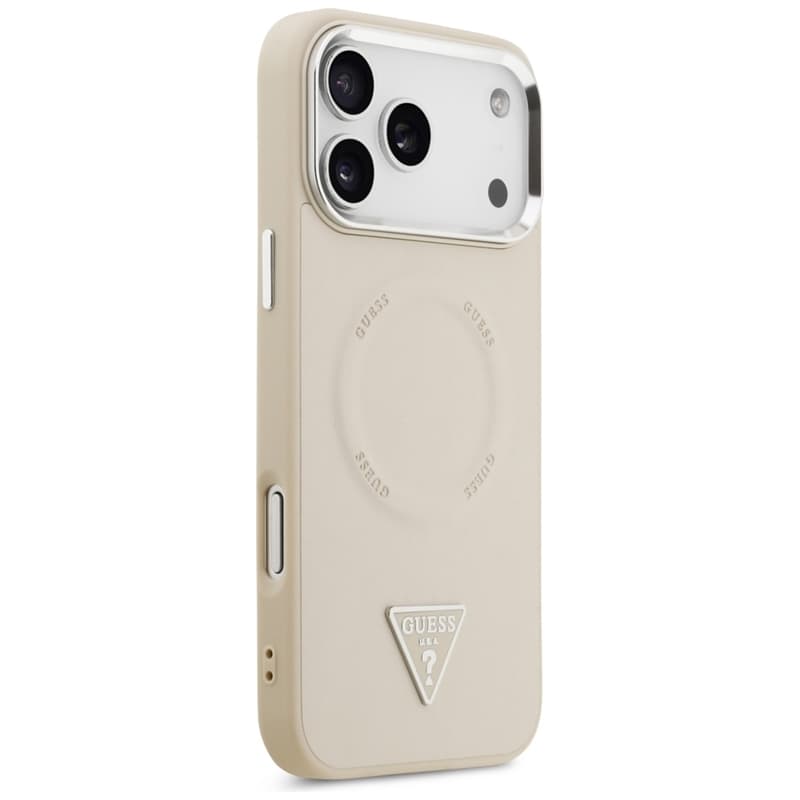 Guess Triangle Logo MagSafe - Case iPhone 17 Pro Max (Beige) 4