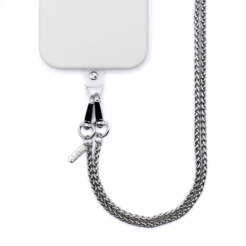 Crong Phone Crossbody - Phone Lanyard (Silver Link) 1