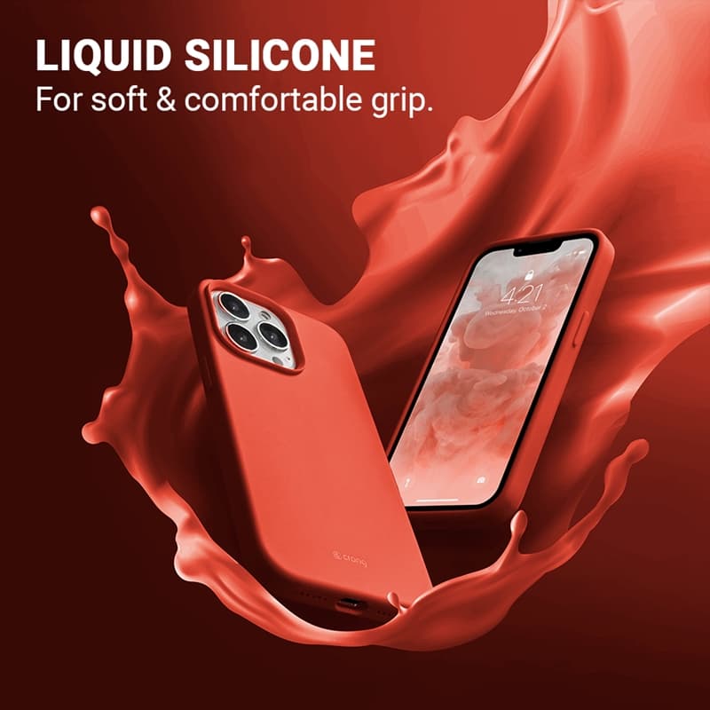 Crong Color Cover - iPhone 13 Pro Case (Coral) 5