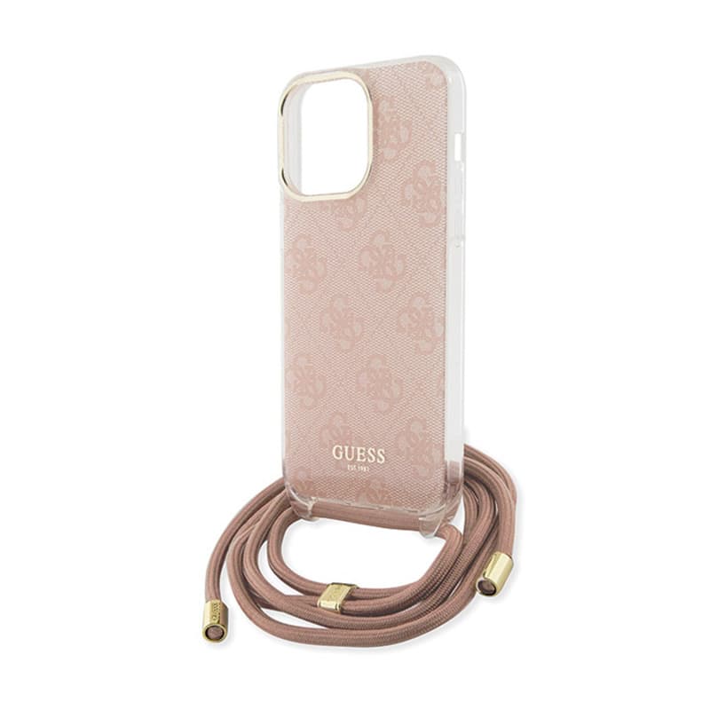 Guess Crossbody Cord 4G Print - iPhone 15 Pro Case (pink) 5