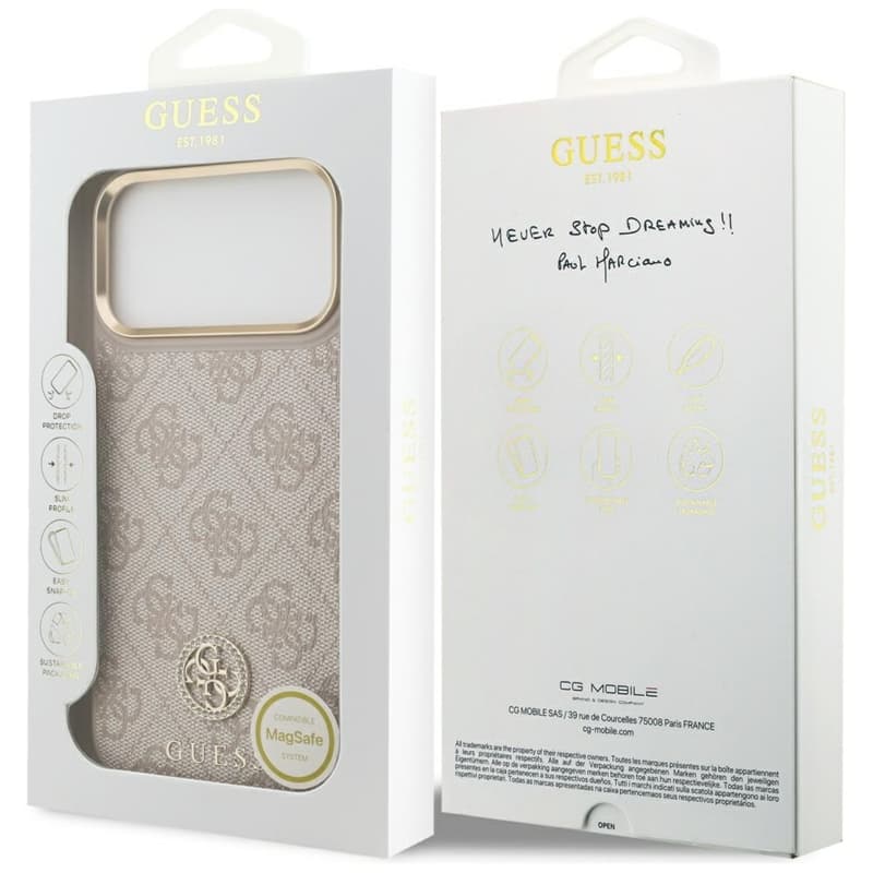 Guess 4G Strass Logo MagSafe - Case iPhone 17 Pro Max (Pink) 8