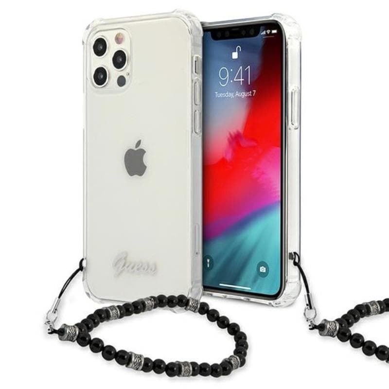 Guess Black Pearl Strap - Case iPhone 12 Pro Max (Clear) 1