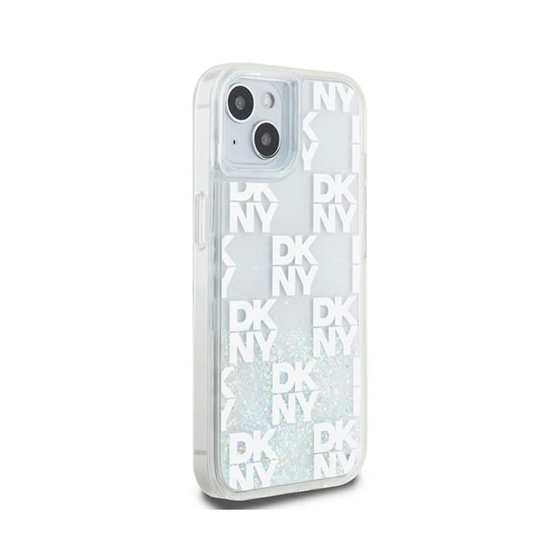 DKNY Liquid Glitter Multilogo - Case iPhone 15 / 14 / 13 (white) 4