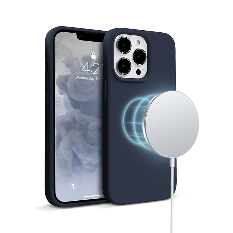 Crong Color Cover Magnetic - iPhone 13 Pro Max MagSafe Case (Navy Blue) 1