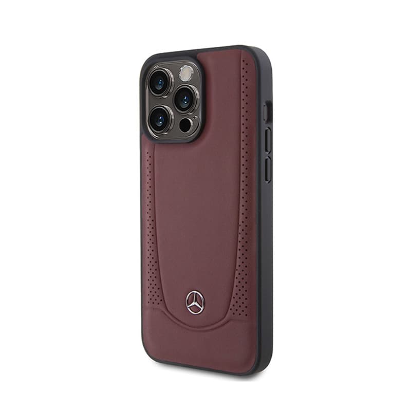 Mercedes Leather Urban Line - Case for iPhone 15 Pro (red) 2