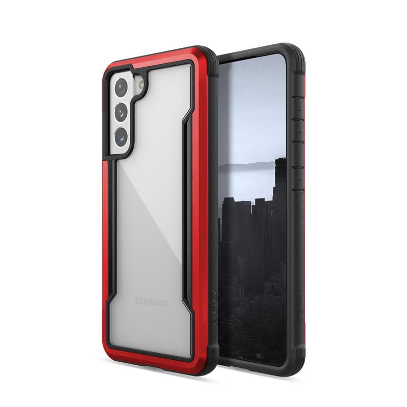 X-Doria Raptic Shield - Aluminum case for Samsung Galaxy S21 (Antimicrobial protection) (Red) 4