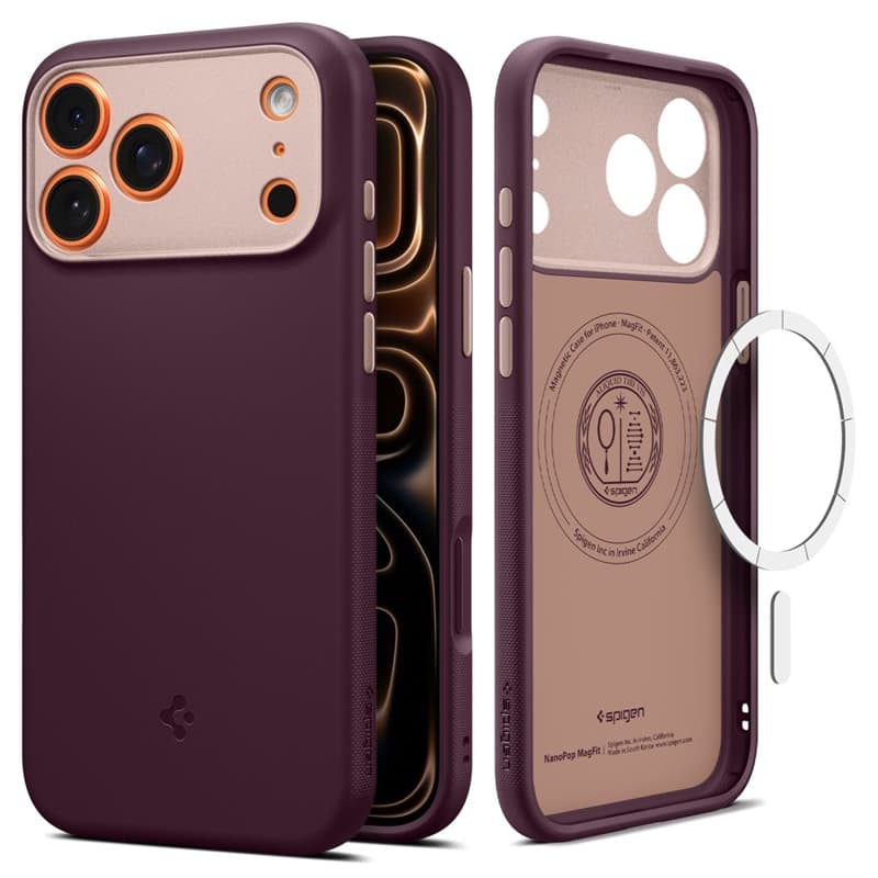 Spigen Nano Pop Mag MagSafe - Case for iPhone 17 Pro Max (Burgundy Bean) 1