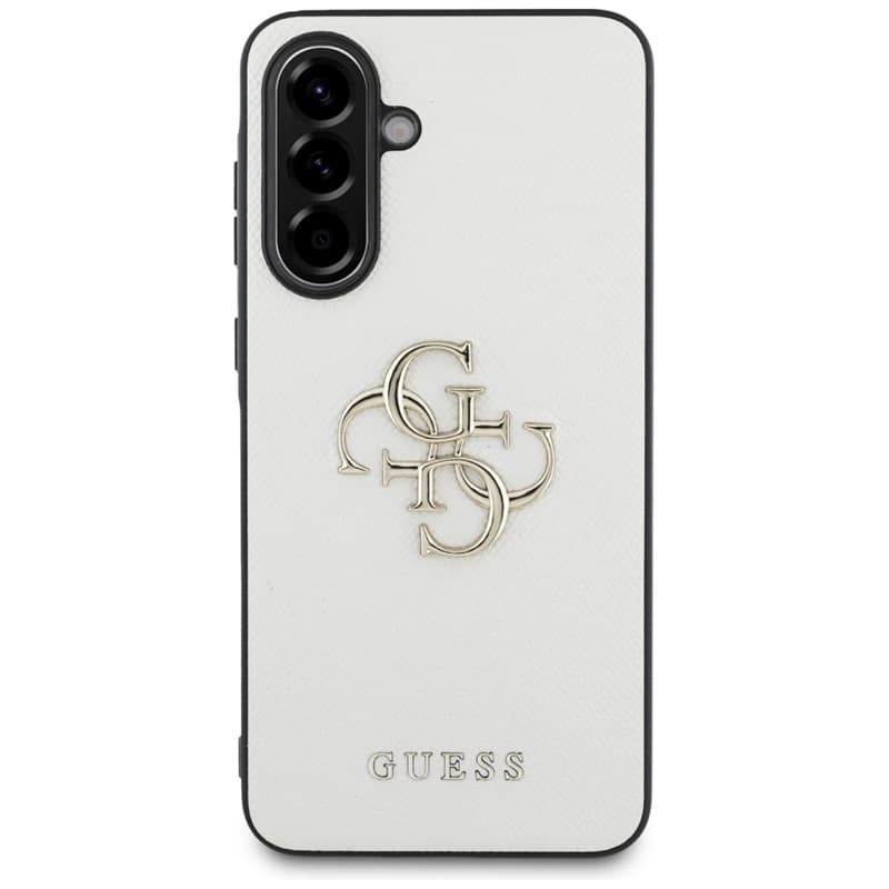 Guess Grained Big 4G Logo Small Classic Logo - Case for Samsung Galaxy A56 5G (beige) 2