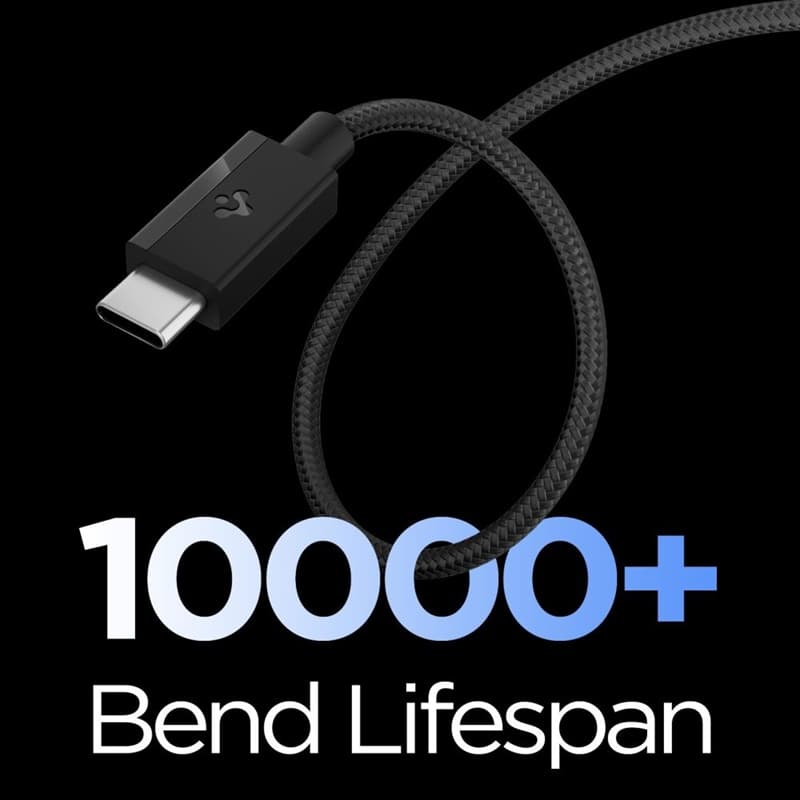 Spigen EB6015CC Essential - USB-C to USB-C Cable 60W 1.5m (Black) 3