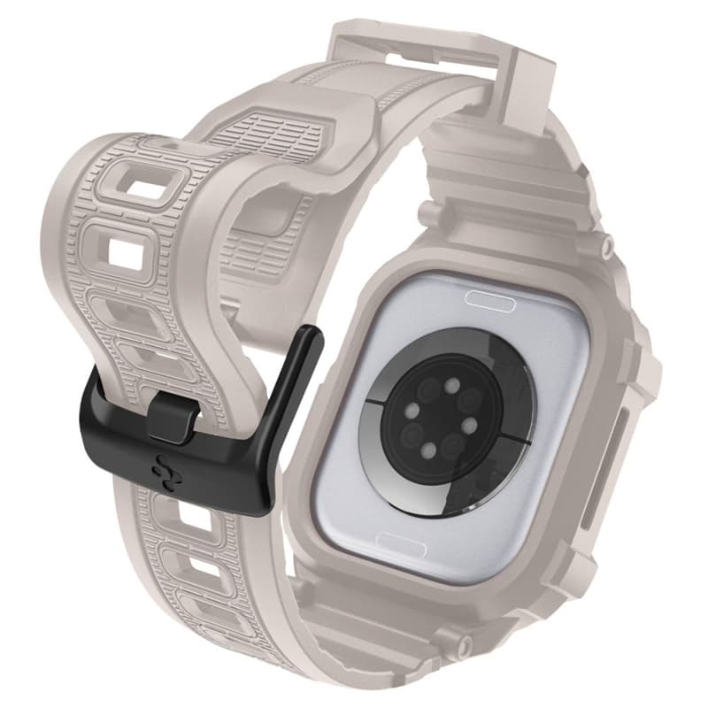 Spigen Rugged Armor Pro V2 – Strap with Case for Apple Watch 10/11 46mm (Dune Beige) 7