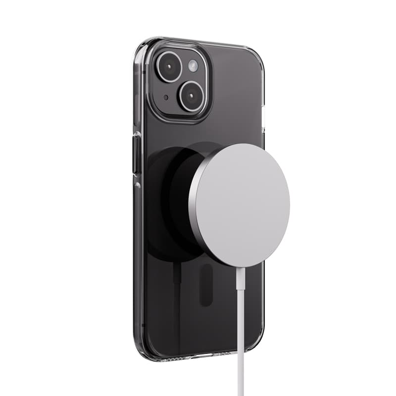 Crong Clear MAG Pro - iPhone 15 MagSafe Case (Black) 5