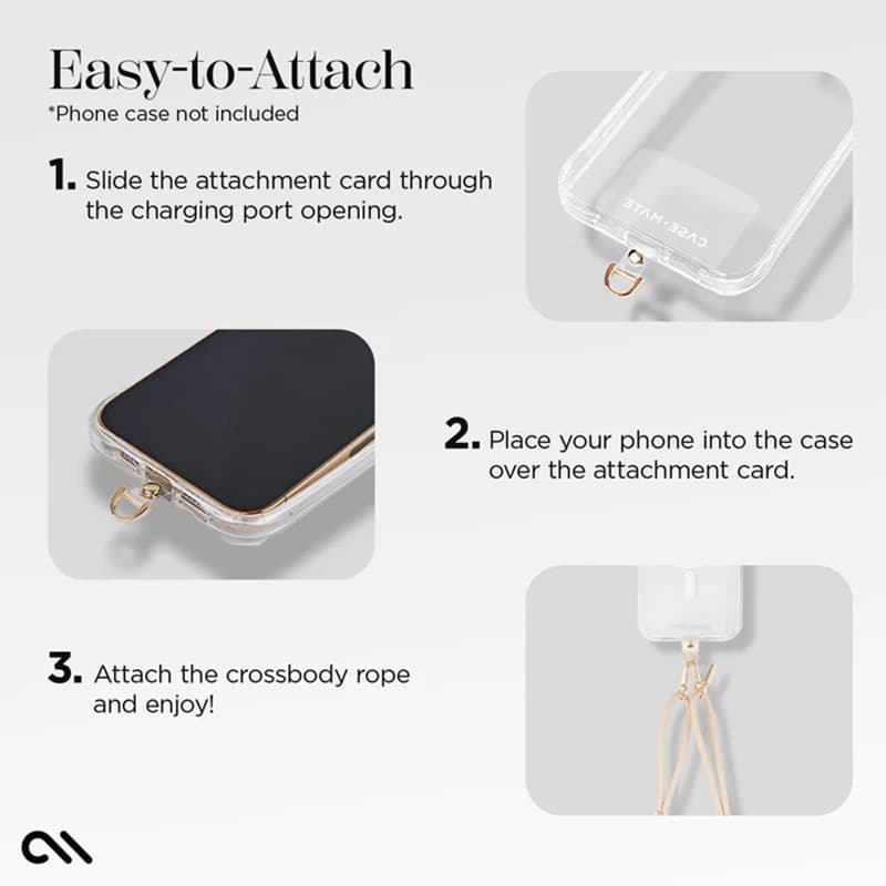 Case-Mate Phone Crossbody Rope - Shoulder strap for phone (Beige) 8