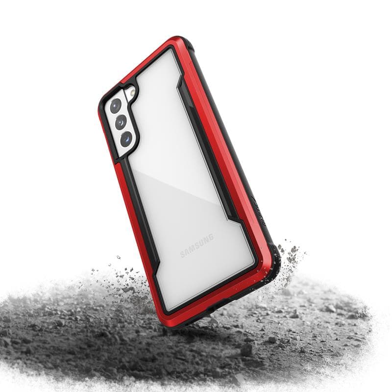 X-Doria Raptic Shield - Aluminum case for Samsung Galaxy S21 (Antimicrobial protection) (Red) 5