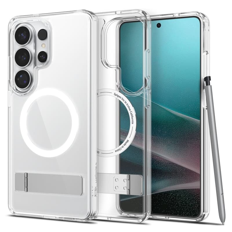 Spigen Ultra Hybrid S Mag MagSafe - Case for Samsung Galaxy S26 Ultra (Clear/White) 1