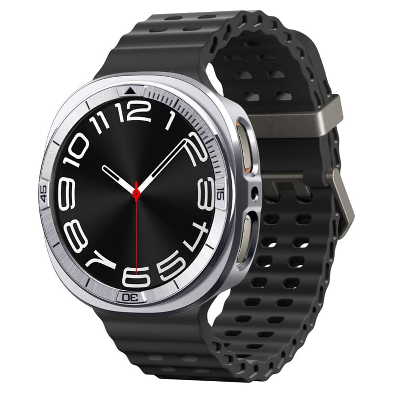 Spigen Bezel Tune Pro Pilot - Case / Protective Bezel for Samsung Galaxy Watch 8 44 mm (Silver) 2