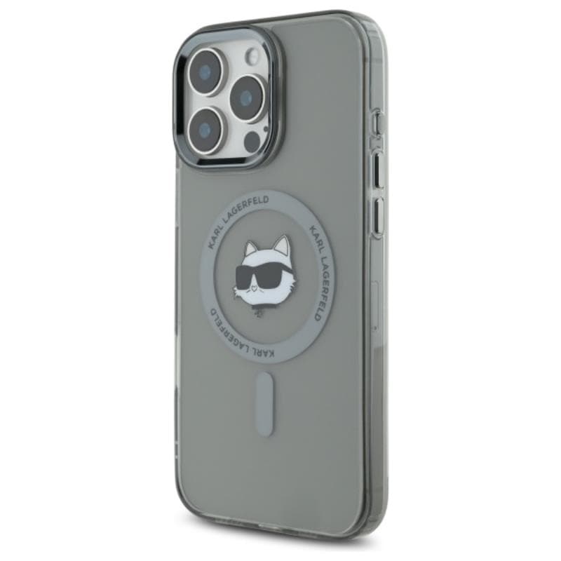 Karl Lagerfeld IML Metal Choupette Head MagSafe - Case for iPhone 16 Pro (black) 2