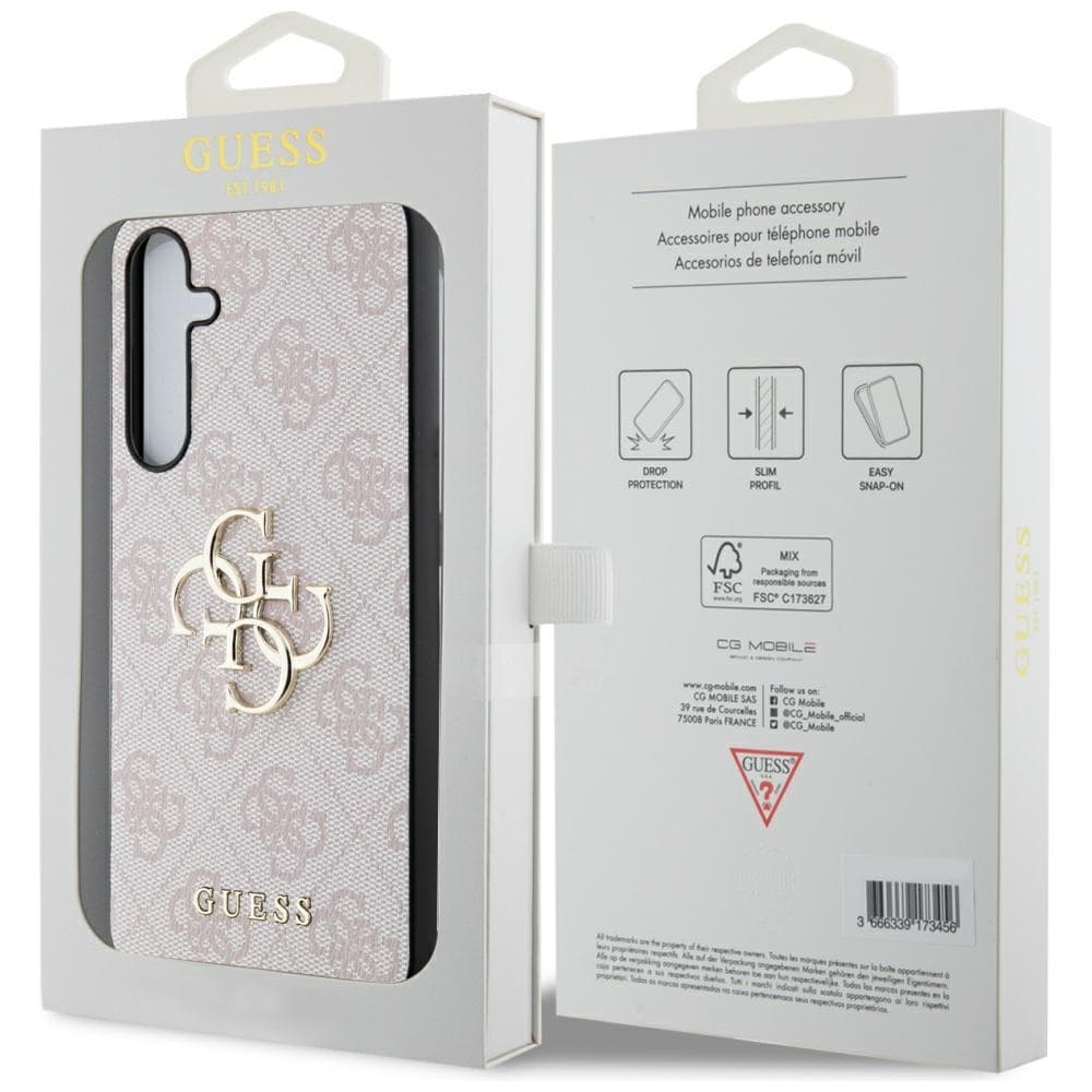 Guess 4G Big Metal Logo - Case Samsung Galaxy A55 5G (pink) 8
