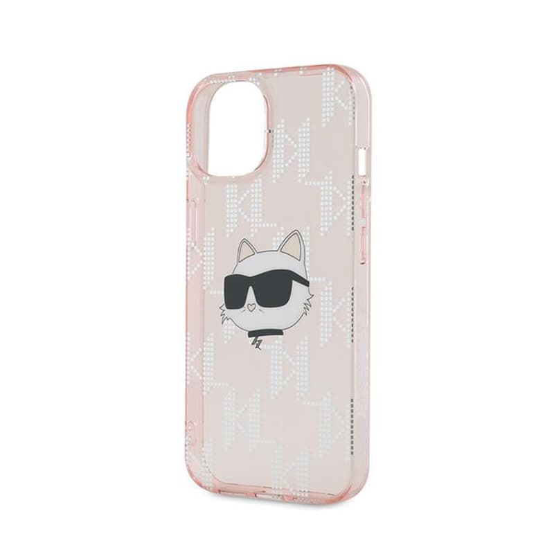 Karl Lagerfeld IML Choupette Head & Monogram - iPhone 15 / 14 / 13 Case (pink) 6