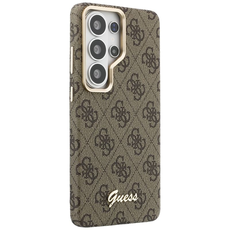 Guess 4G Script MagSafe - Samsung Galaxy S26 Ultra Case (Brown) 4
