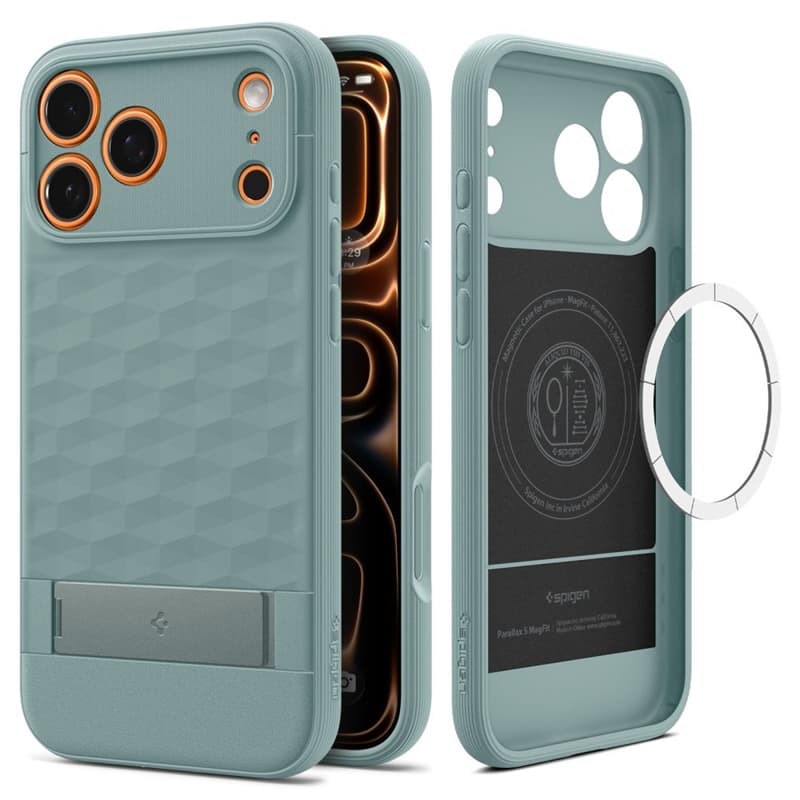 Spigen Parallax S Mag MagSafe - Case for iPhone 17 Pro (Sage Green)
