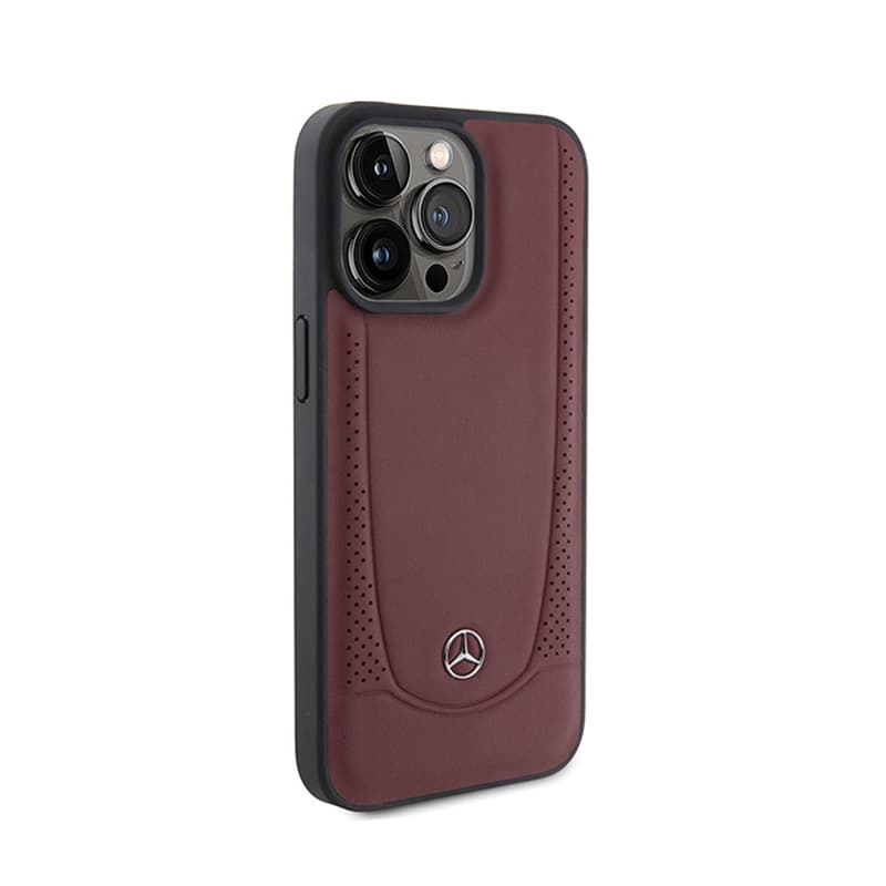 Mercedes Leather Urban Line - Case for iPhone 15 Pro (red) 4