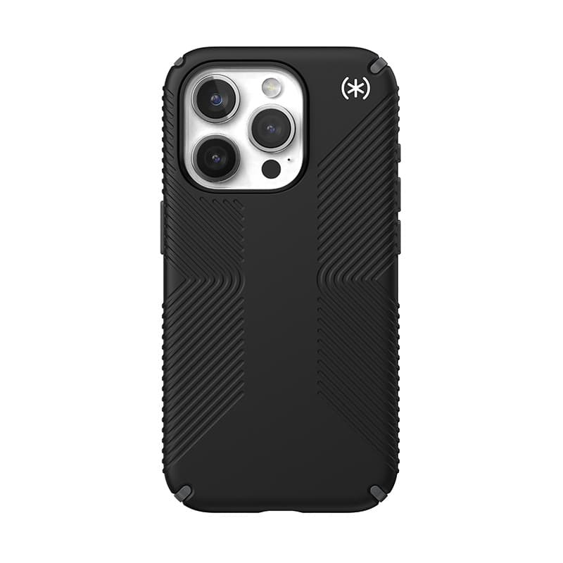 Speck Presidio2 Grip Magsafe - iPhone 15 Pro Case (Black / Slate Gray / White) 6