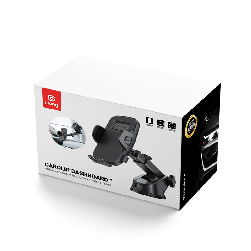 Crong Carclip Car Holder for Dashboard and Windshield - Black 3