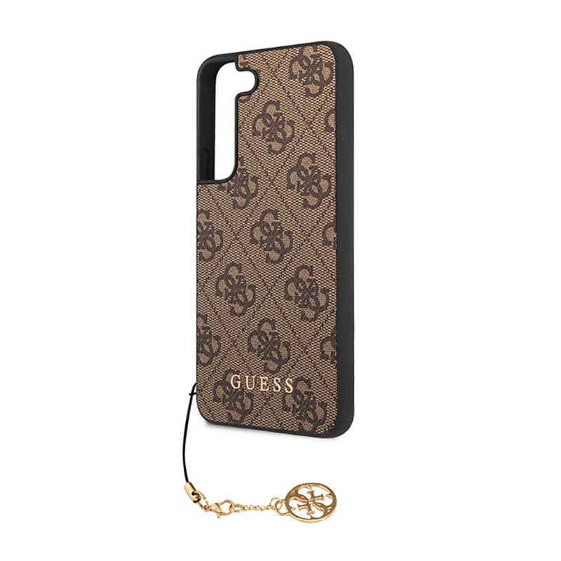 Guess 4G Charms Collection - Case for Samsung Galaxy S23 (Brown) 6