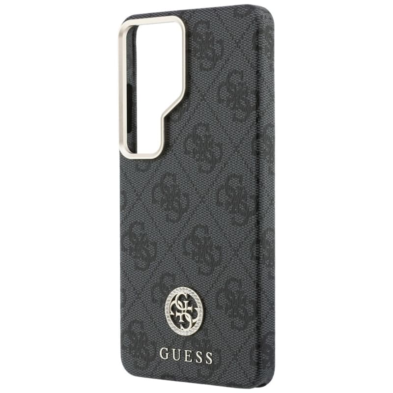 Guess 4G Rhinestone Round Logo MagSafe - Samsung Galaxy S26 Ultra Case (Black) 6