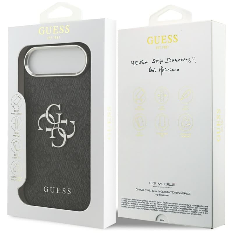Guess 4G Big 4G Classic Logo - Case iPhone Air (Black / Silver) 8