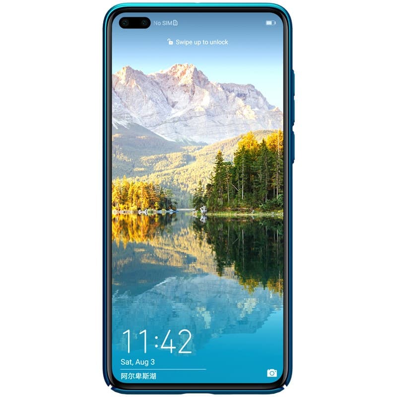 Nillkin Super Frosted Shield - Case for Huawei P40 (Peacock Blue) 2