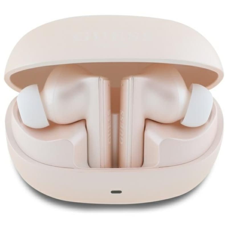 Guess Capsule Printed Logo - Bluetooth TWS ANC & ENC Earbuds + Charging Case (pink) 1