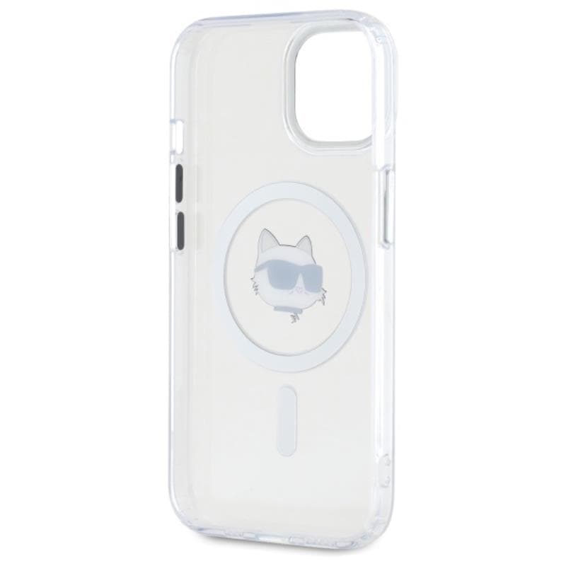 Karl Lagerfeld IML Metal Choupette Head MagSafe - Case for iPhone 15 (White) 7